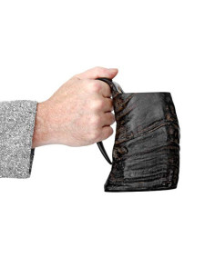 Jarra medieval de cuerno para beber, con bolsa 2