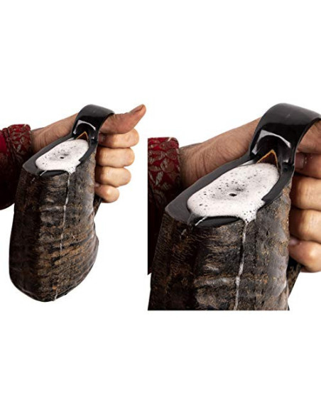 Mittelalterlicher Trinkkrug aus Horn,...