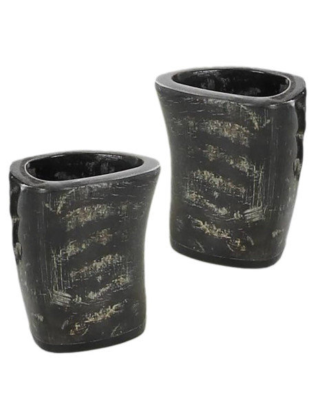 Set 2 vasos vikingos de cuerno búfalo...