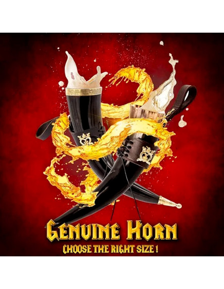 Cuerno vikingo para beber modelo Dama...