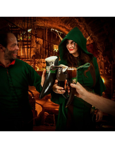 Viking drinkhoorn Lady Elegant groen...