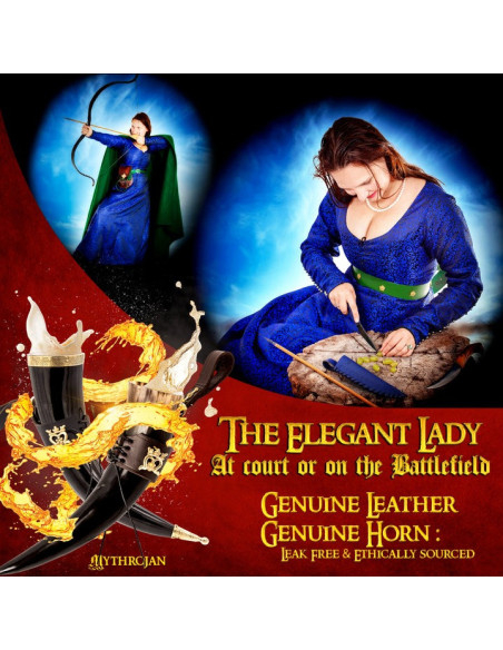 Wikinger-Trinkhorn Lady Elegant...