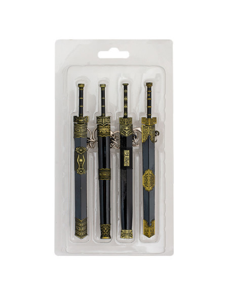 Sæt med 4 mellemalderlige sværd...