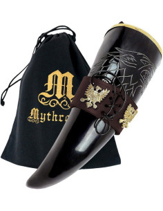 Vikinge-drikkehorn King of the North brun baldric (300 ml.)