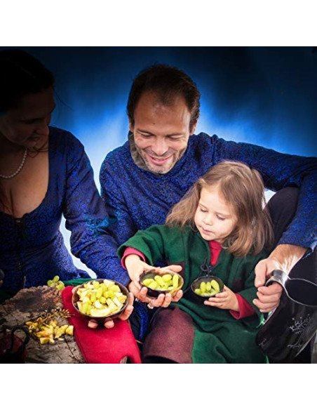 Set 2 cuencos medievales en asta...