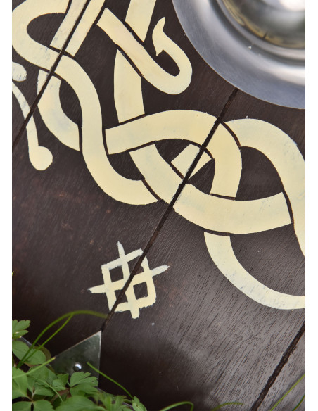 Handbemalter angelsächsischer Schild...