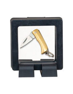 Nøgleholder mini kniv Charms med udstiller, blad 1,9 cm.