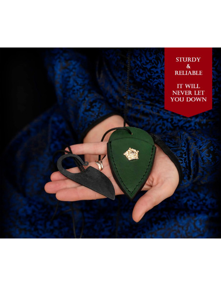 Cuchillo celta forjado a mano funda...