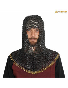 Verdugo Kettenhemd flache Ringe mit Messingkanten (9 mm.)