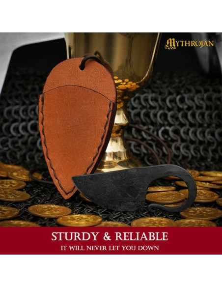 Cuchillo celta forjado a mano funda...