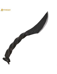 Cuchillo medieval hierro mango enroscado (21,5 cm.) 2