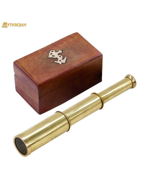 Piraatspion in messing met houten...