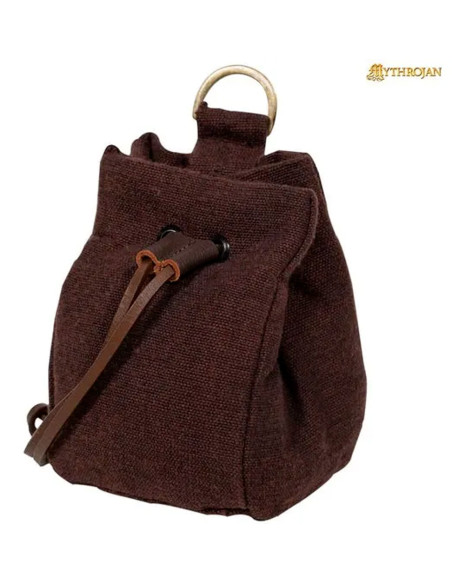 Limosneer met riemkoord, kleur bruin Limosneer met riemkoord, kleur bruin