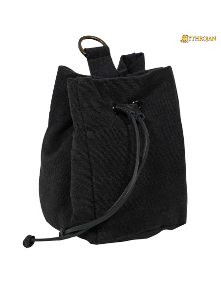 Limosenbeutel mit Gürtelband, schwarz Limosenbeutel mit Gürtelband, schwarz