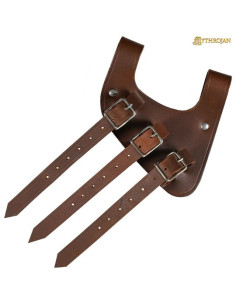 Tahalí medieval cuero para espadas mano derecha, color...