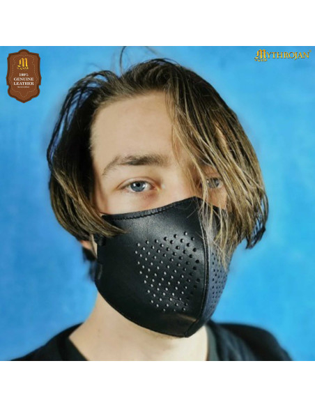 Gesichtsmaske aus Leder für Cosplay,...
