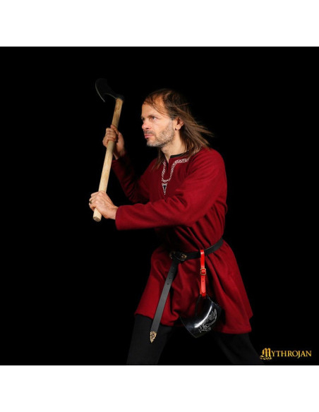 Medieval læder slynge til krus, rød