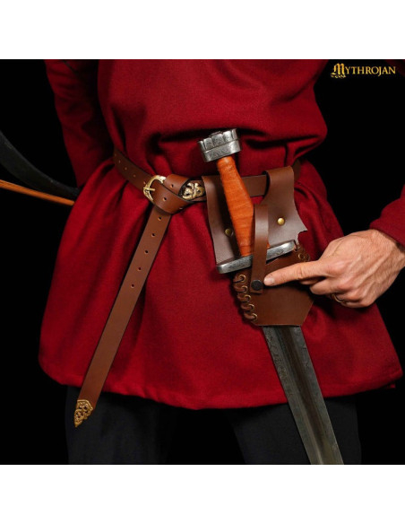 Tahalí medieval cuero para colgar...