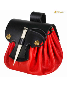 Mittelalterliche Renaissance-Tasche aus Leder,...