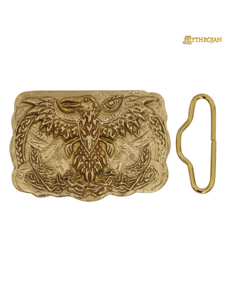 Vikingische Schnalle aus Messing mit...