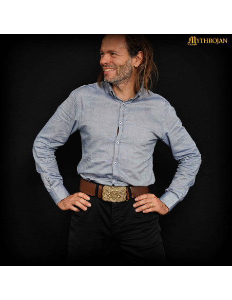 Hebilla vikinga en latón para...