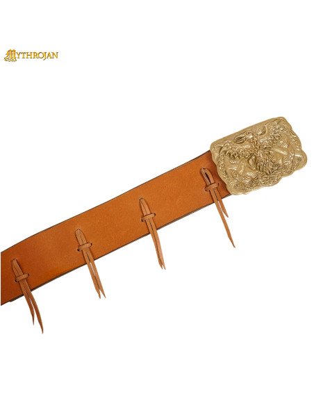 Viking vintage bælte med messing...