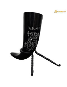 Cuerno vikingo para beber modelo Mjolner (400 ml.) 2