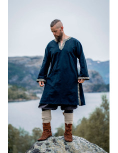 Mittelalterliche Tunika von Halvor, schwarze Farbe 2