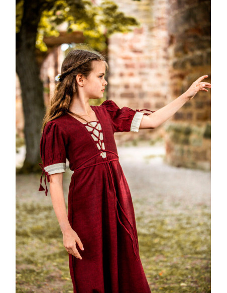 Vestido medieval de verano para niñas