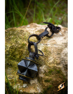 Hoved til maza Khonarr LARP og Cosplay, sort