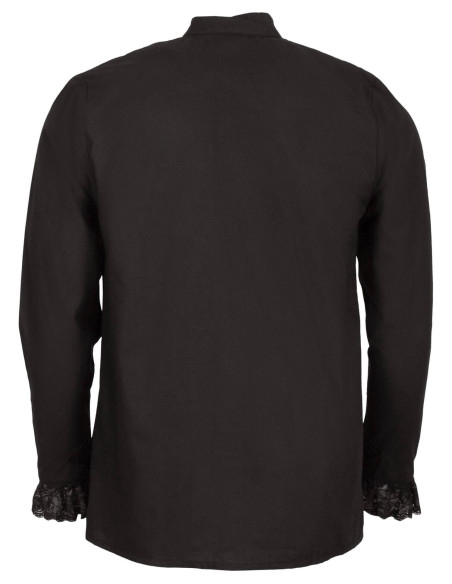 Middelalder skjorte model Viscardi, sort