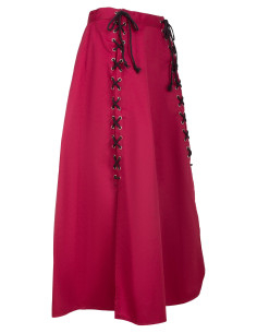 Middeleeuwse rok van katoen, model Callista, kleur bordeaux 2