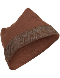 Gorro medieval algodón modelo Toki, color marrón claro 2