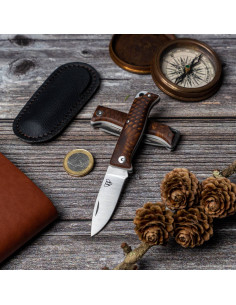 Cudeman Jagdmesser Modell MT-10 braun (mit Tasche)