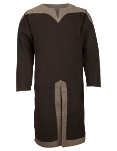 Viking tuniek voor mannen in katoen model Norgaard, bruin
