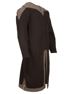 Túnica vikinga hombre en algodón modelo Norgaard, negro 2