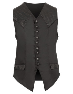 Gothisk middelalder vest model Darovin, farve sort 2