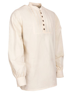 Camisa medieval algodón modelo Lucious, color natural 2