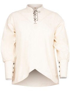 Camisa medieval hombre modelo Arantir, color natural 2