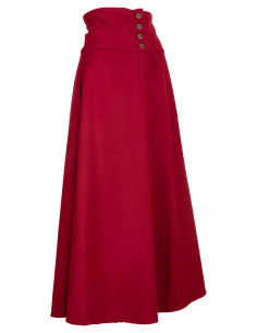 Mittelalterlicher Wollrock Modell Hannah, rot