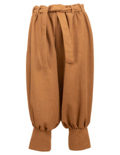 Middeleeuwse wollen broek model Offnir, kleur zand