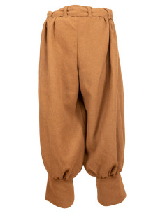 Middeleeuwse wollen broek model Offnir, kleur zand 2