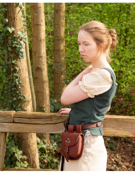 Medievaler Baumwoll-BH Modell Tika, grün