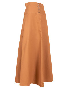 Medieval nederdel i bomuld model Hannah, farve sand 2