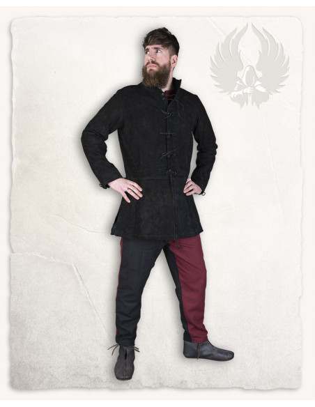 Medievaler Mantel aus Wildleder...