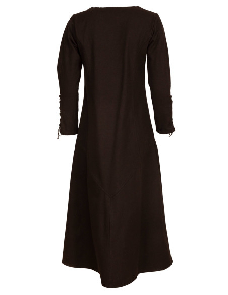 Lang middelalderkjole i bomuld, model...