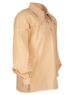 Middeleeuwse katoenen shirt model Sawyer, natuurlijke... 2