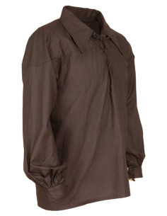 Medievale katoenen shirt model Sawyer, kleur zwart 2