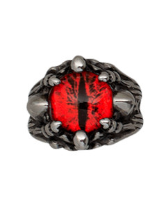 Dunkles Auge von Sauron Ring aus Metall, verschiedene Größen