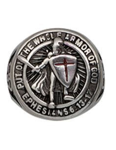 Krijger templar ring in metaal, verschillende maten